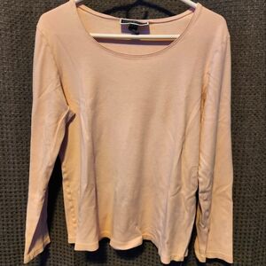 Baby pink long sleeve tee